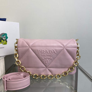 Prada Padded nappa leather shoulder bag 1BD306 Pink - Default Title - View 1
