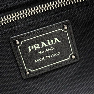 Prada Route medium leather tote bag 1BG660 Black - Default Title - View 9