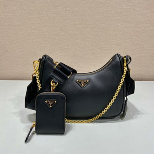 Prada Re-Edition 2005 Saffiano leather Bag 1BH204 in Black - Default Title - View 2