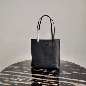 Prada Saffiano Leather 1BG342 Tote Black - Default Title - View 1