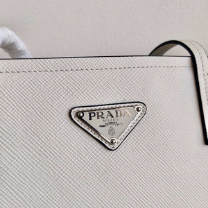 Prada Saffiano Leather 1BG342 Tote White - Default Title - View 5