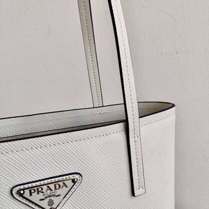 Prada Saffiano Leather 1BG342 Tote White - Default Title - View 7