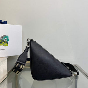 Prada Saffiano Prada Triangle bag 2VH155 Black - Default Title - View 3