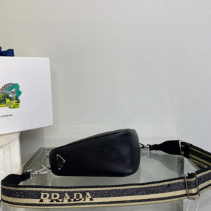 Prada Saffiano Prada Triangle bag 2VH155 Black - Default Title - View 5