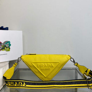 Prada Saffiano Prada Triangle bag 2VH155 Yellow - Default Title - View 1