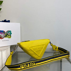 Prada Saffiano Prada Triangle bag 2VH155 Yellow - Default Title - View 2