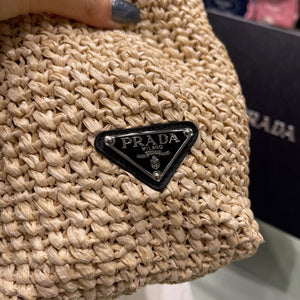 Prada Small Raffia tote bag 1BG422 Apricot - Default Title - View 5