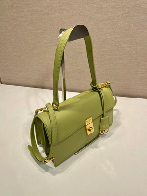 Prada Soft Sound medium leather shoulder bag 1BN023 Pistachio Green - Default Title - View 3