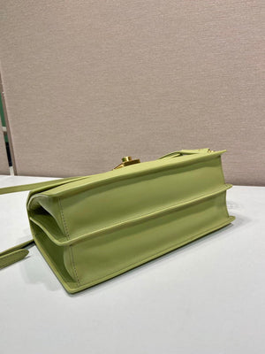 Prada Soft Sound medium leather shoulder bag 1BN023 Pistachio Green - Default Title - View 6