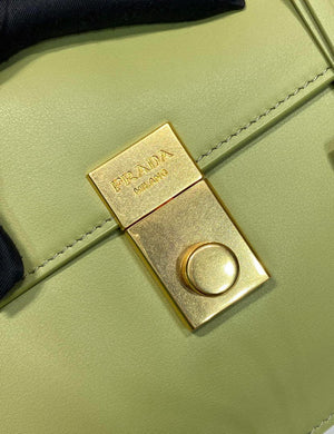 Prada Soft Sound medium leather shoulder bag 1BN023 Pistachio Green - Default Title - View 7