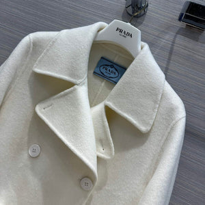 Prada Women's Fashion Clothing Cashmere Coat P99465 - 36 - View 3
