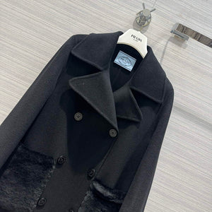 Prada Women's Fashion Clothing Cashmere Coat P99466 - 36 - View 2