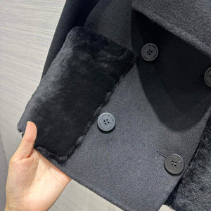 Prada Women's Fashion Clothing Cashmere Short Coat P99464 - 36 - View 5