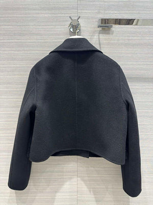 Prada Women's Fashion Clothing Cashmere Short Coat P99464 - 36 - View 9