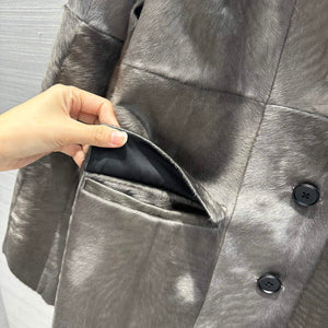 Prada Women's Fashion Clothing Sheepskin Suit Coat P99467 - 36 - View 5