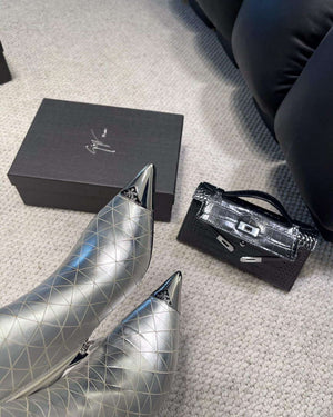 Prada Women's Shoes Boots 75 mm Heel P67338 - 35 - View 7