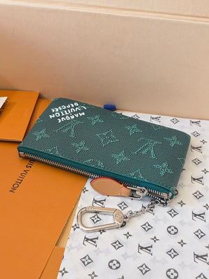LV M27141 Louis Vuitton New Key Pouch S Green - Default Title - View 3