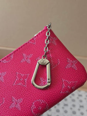 LV M27111 Louis Vuitton New Key Pouch S Rose Red - Default Title - View 3