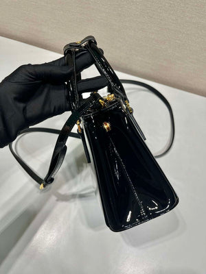 Prada 1BA906 Prada Patent leather mini-bag Black - Default Title - View 5