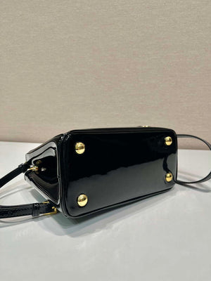 Prada 1BA906 Prada Patent leather mini-bag Black - Default Title - View 6