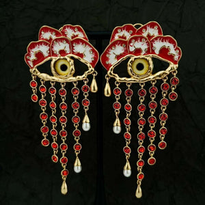 Schiaparelli European Vintage Earrings S9520 - Default Title - View 1