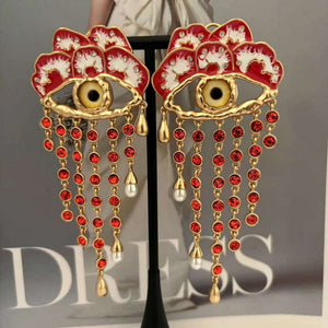 Schiaparelli European Vintage Earrings S9520 - Default Title - View 3