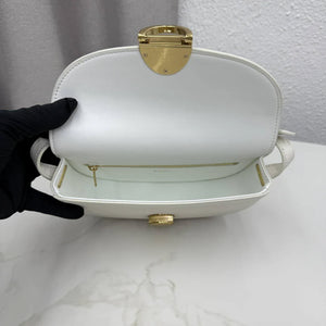 Small Dior Médaillon Flap Bag M3919QDWP_M900 White Grained Calfskin - Default Title - View 8