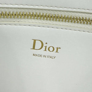 Small Dior Médaillon Flap Bag M3919QDWP_M900 White Grained Calfskin - Default Title - View 9