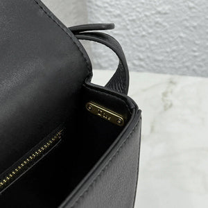 Small Dior Médaillon Flap Bag M3919QDWP_M900 Black Grained Calfskin - Default Title - View 7