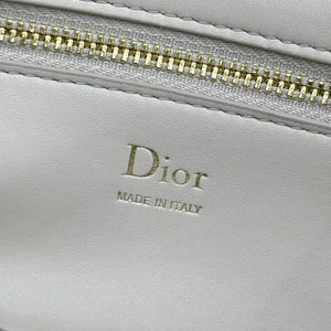 Small Dior Médaillon Flap Bag M3919QDWP_M900 Gray Grained Calfskin - Default Title - View 9