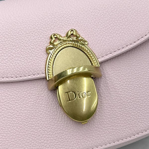 Small Dior Médaillon Flap Bag M3919QDWP_M900 Pink Grained Calfskin - Default Title - View 4