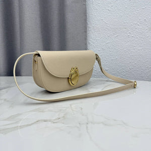 Small Dior Médaillon Flap Bag M3919QDWP_M900 Apricot Grained Calfskin - Default Title - View 2