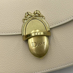 Small Dior Médaillon Flap Bag M3919QDWP_M900 Apricot Grained Calfskin - Default Title - View 4
