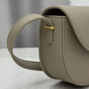 Small Dior Médaillon Flap Bag M3919QDWP_M900 Elephant Gray Grained Calfskin - Default Title - View 3