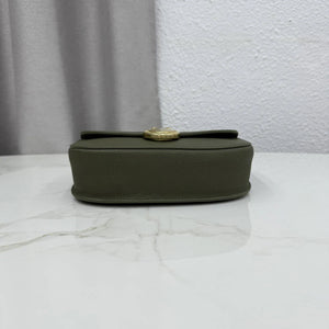 Small Dior Médaillon Flap Bag M3919QDWP_M900 Olive Green Grained Calfskin - Default Title - View 6