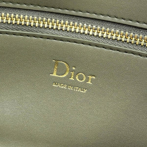 Small Dior Médaillon Flap Bag M3919QDWP_M900 Olive Green Grained Calfskin - Default Title - View 9