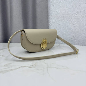 Small Dior Médaillon Flap Bag M3919QDWP_M900 Camel Beige Grained Calfskin - Default Title - View 2