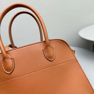 The Row Calfskin Soft Margaux 10 Bag THR153678 Brown - Default Title - View 5