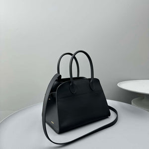 The Row Smooth Calfskin Soft Margaux 10 Bag THR153678 Black - Default Title - View 2