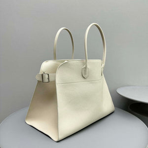 The Row THR116945 Suede Soft Margaux 17 Top Handle Bag T11005 - Default Title - View 2