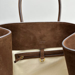The Row THR116945 Suede Soft Margaux 17 Top Handle Bag T11008 - Default Title - View 9