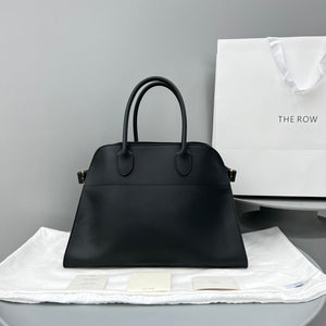 The Row W1255L72 Calfskin Margaux 15 Air buckled textured-leather tote T10990 - Default Title - View 1