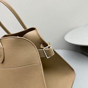 The Row W1255L72 Calfskin Margaux 15 Air buckled textured-leather tote T10994 - Default Title - View 7