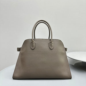 The Row W1255L72 Calfskin Margaux 15 Air buckled textured-leather tote T10995 - Default Title - View 3