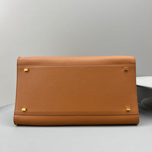The Row W1255L72 Calfskin Margaux 15 Air buckled textured-leather tote T10996 - Default Title - View 4