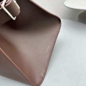 The Row W1255L72 Calfskin Margaux 15 Air buckled textured-leather tote T10997 - Default Title - View 6