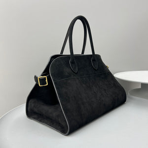 The Row W1255L72 Suede Soft Margaux 15 Air buckled tote T11001 - Default Title - View 3