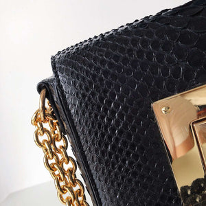 Tom Ford 29116800081 Black Python Natalia Chain Shoulder Bag - Default Title - View 3