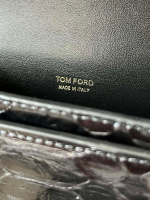 Tom Ford 5520743975 Black Python Evening Tf Disco Bag - Default Title - View 8