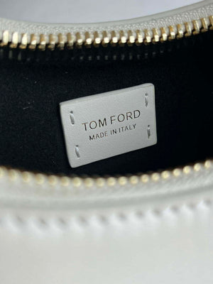 Tom Ford Grain Leather Bianca Mini Hobo 5520708811 Beige - Default Title - View 7